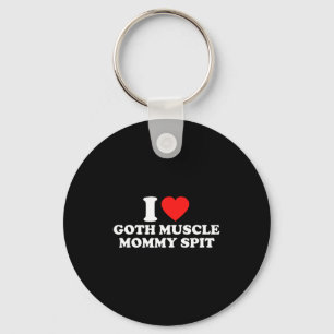 Llavero Amo a la mamá musculosa gótica St