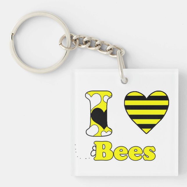 Llavero Amo a las abejas (Frente)