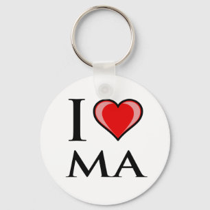 Llavero Amo a las MAMÁES - Massachusetts