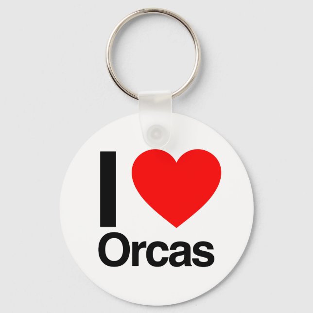 Llavero amo a las orcas (Anverso)