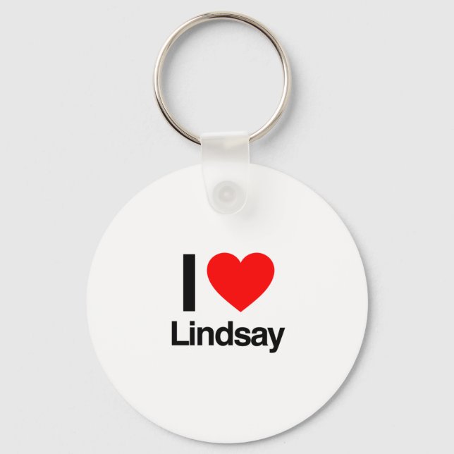 Llavero amo a lindsay (Anverso)