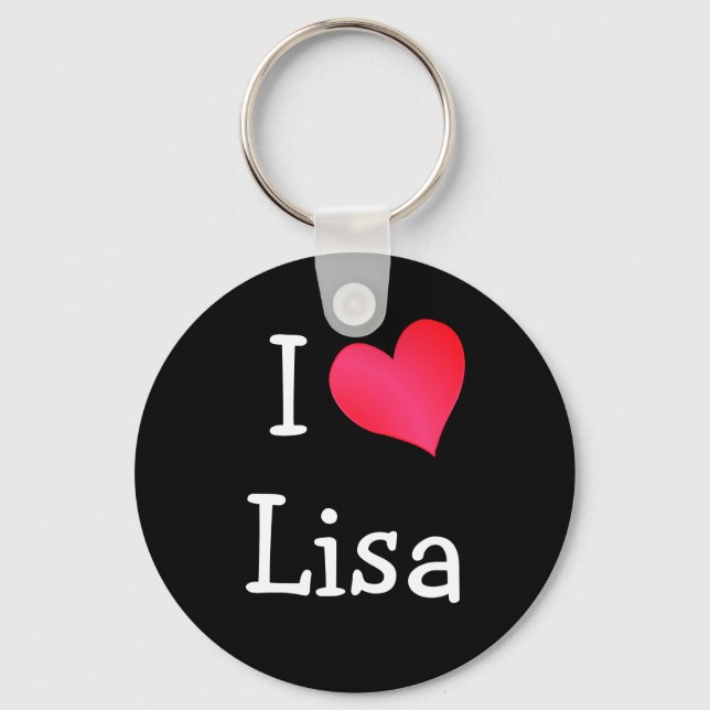 Llavero Amo a Lisa (Anverso)