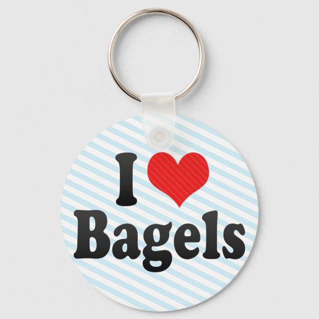 Llavero Amo a los Bagels (Anverso)