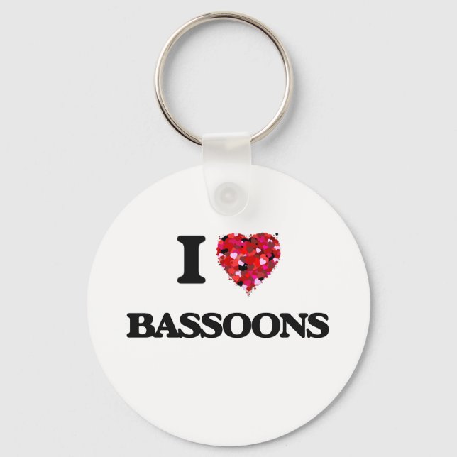Llavero Amo a los Bassoons (Anverso)