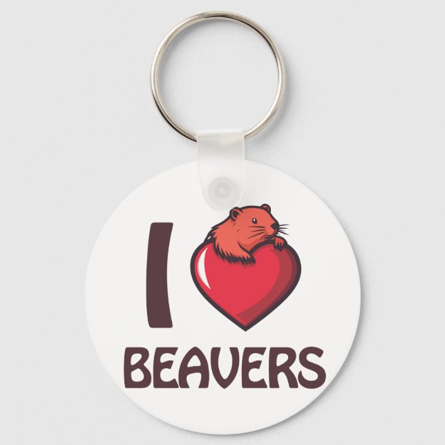 Llavero Amo a los Beavers (Anverso)