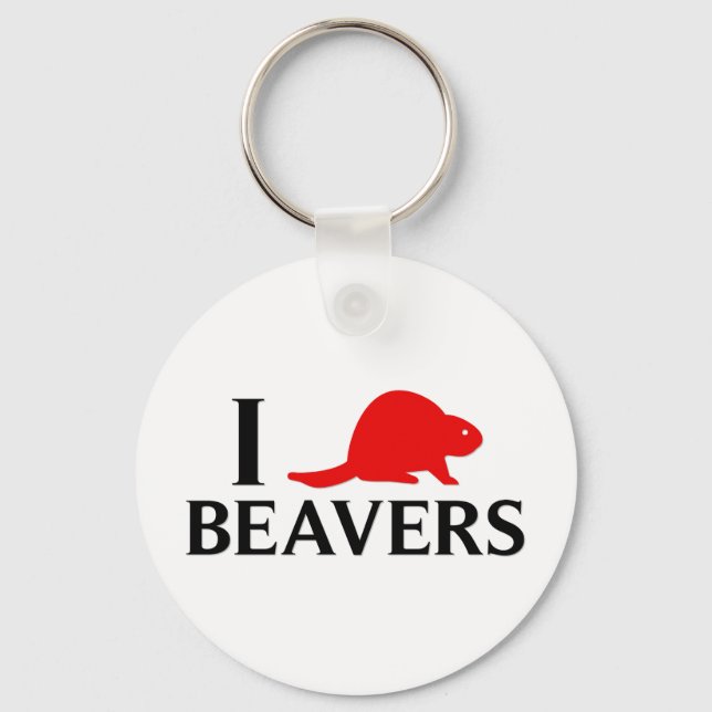 Llavero Amo a los Beavers (Anverso)