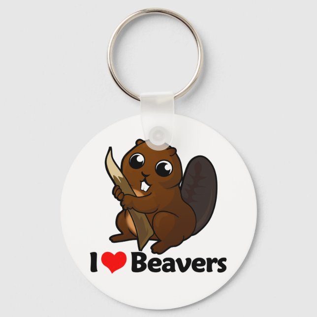 Llavero Amo a los Beavers (Anverso)