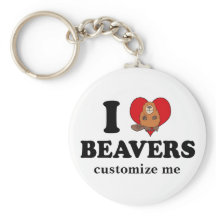 Amo a los Beavers Personalizado gracioso