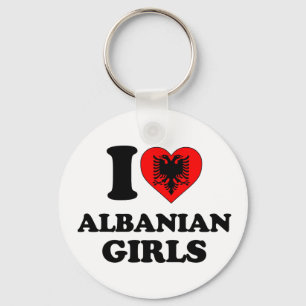 Llavero Amo a los Chicas albaneses