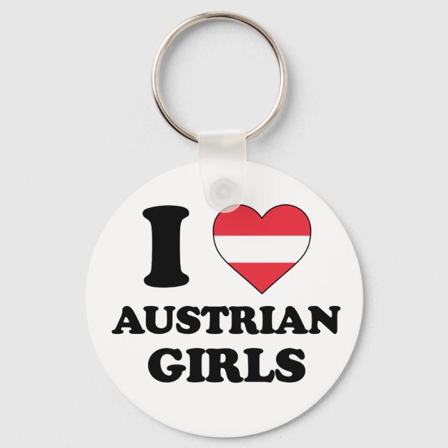 Llavero Amo a los chicas austríacos (Anverso)