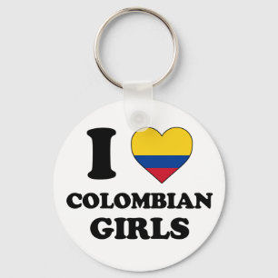 Llavero Amo a los chicas colombianos