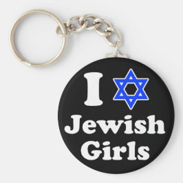 Llavero Amo a los Chicas judíos