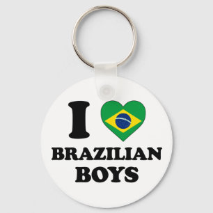 Llavero Amo a los chicos brasileños