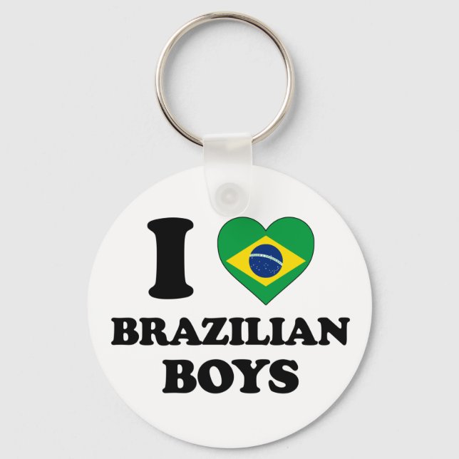 Llavero Amo a los chicos brasileños (Anverso)