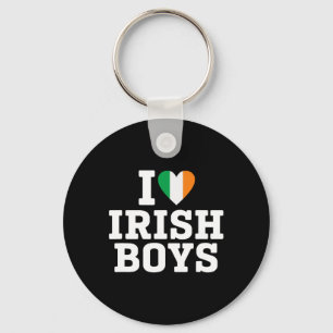 Llavero Amo a los chicos irlandeses bandera de Irlanda cor