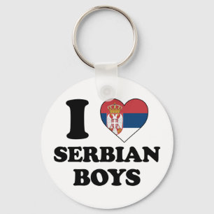 Llavero Amo a los chicos serbios