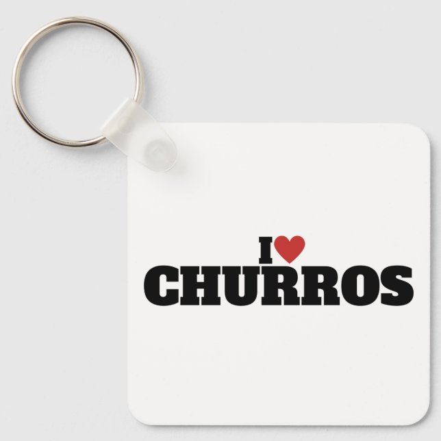 Llavero Amo a los Churros (Anverso)