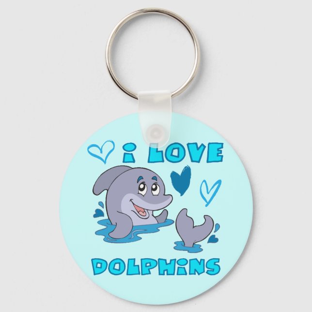 Llavero Amo a los delfines (Anverso)