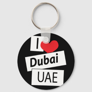 Llavero Amo a los Emiratos Árabes Unidos de Dubai