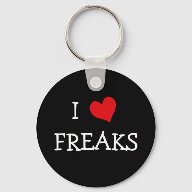 Llavero Amo a los Freaks (Anverso)