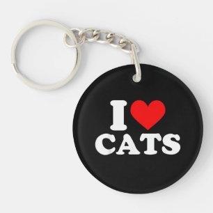 Llavero Amo a los Gatos - Amo a los Gatos Me Encantan los 