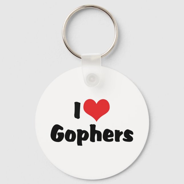 Llavero Amo a los Gophers del corazón (Anverso)