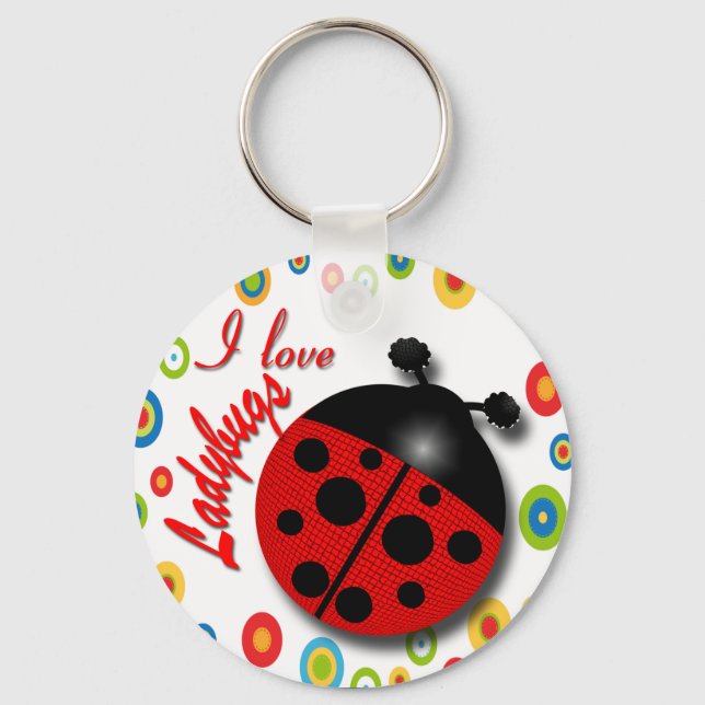 Llavero Amo a los Ladybugs (Anverso)