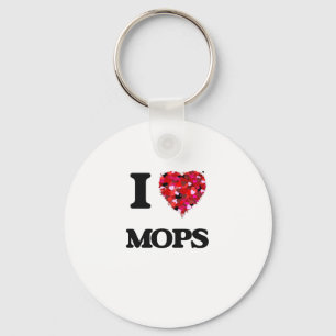 Llavero Amo A Los Mops