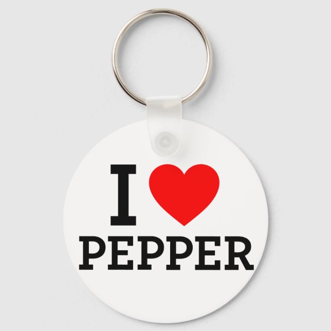 Llavero Amo a los Pepper (Anverso)