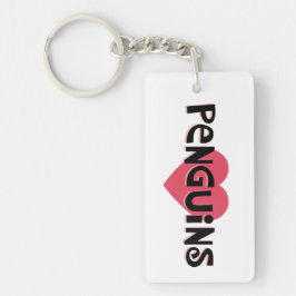 Llavero Amo a los pingüinos