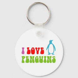 Llavero Amo a los pingüinos