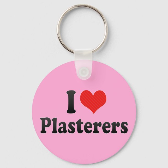 Llavero Amo a los Plasterers (Anverso)