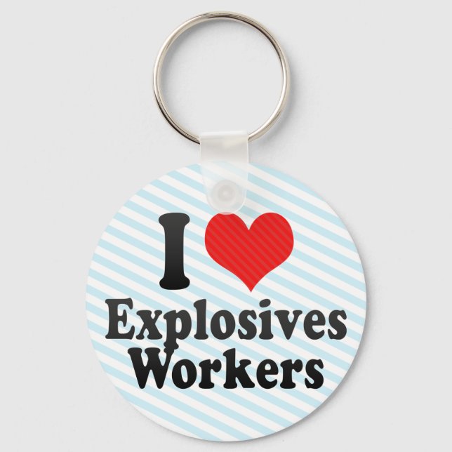 Llavero Amo a los trabajadores explosivos (Anverso)