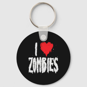 Llavero Amo a los zombies - Festividad de Halloween Zombie