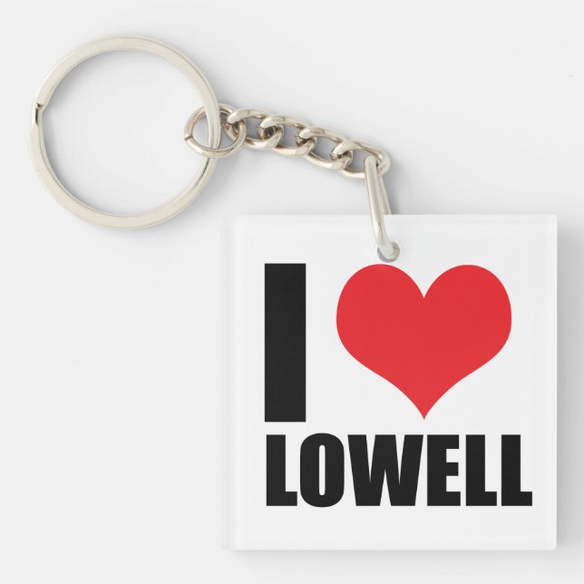 Llavero Amo a Lowell (Frente)