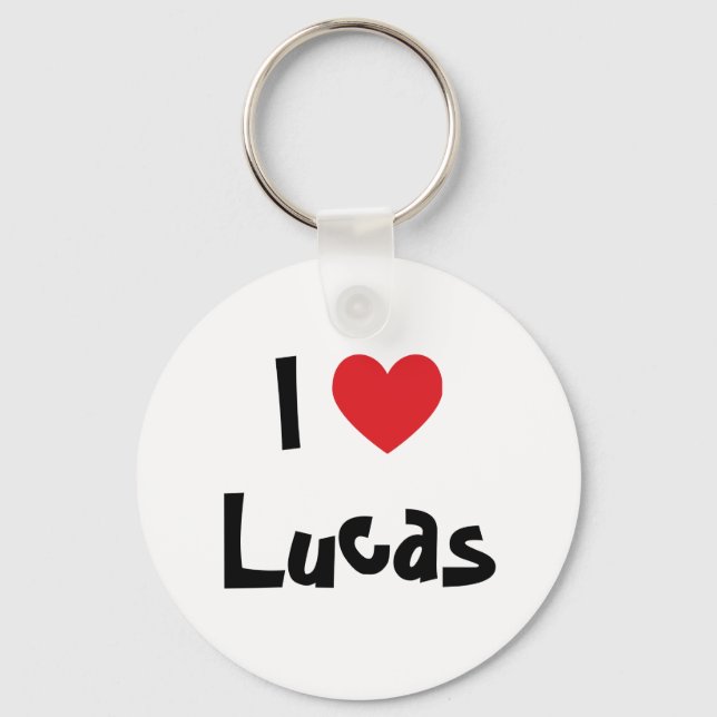 Llavero Amo a Lucas (Anverso)