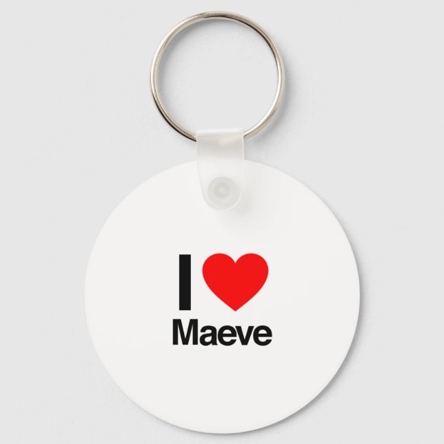 Llavero amo a maeve (Anverso)