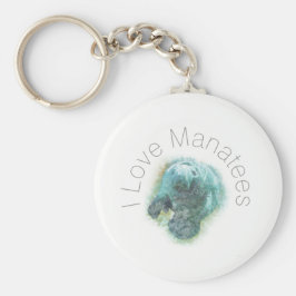 Llavero Amo a Manatees Keychain
