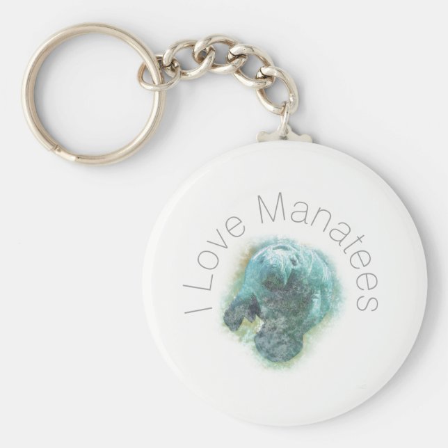 Llavero Amo a Manatees Keychain (Frente)