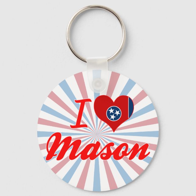 Llavero Amo a Mason, Tennessee (Anverso)