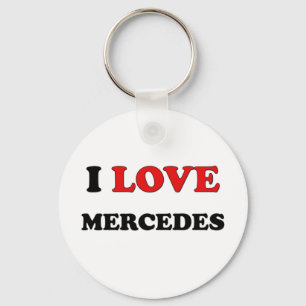 Llavero Amo a Mercedes
