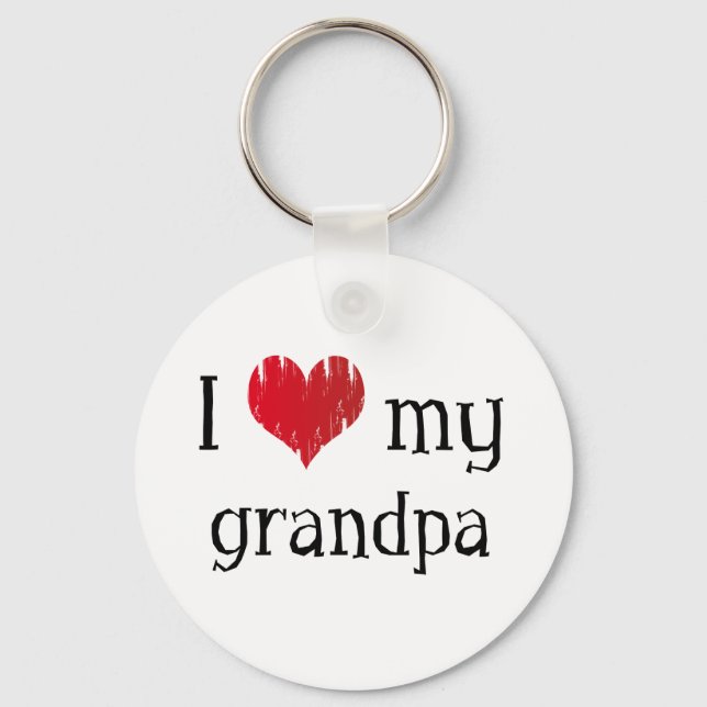 Llavero Amo a mi abuelo (Anverso)