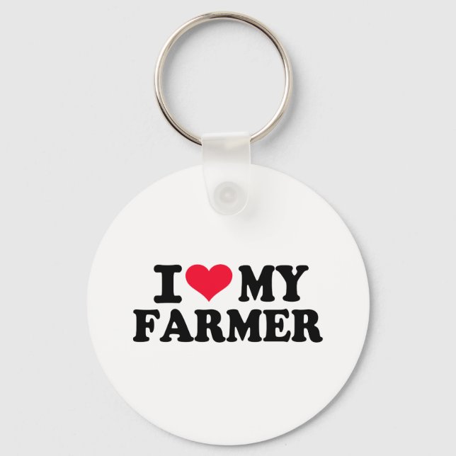 Llavero Amo a mi agricultor (Anverso)