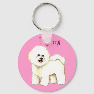 Llavero Amo a mi Amigo Bichon