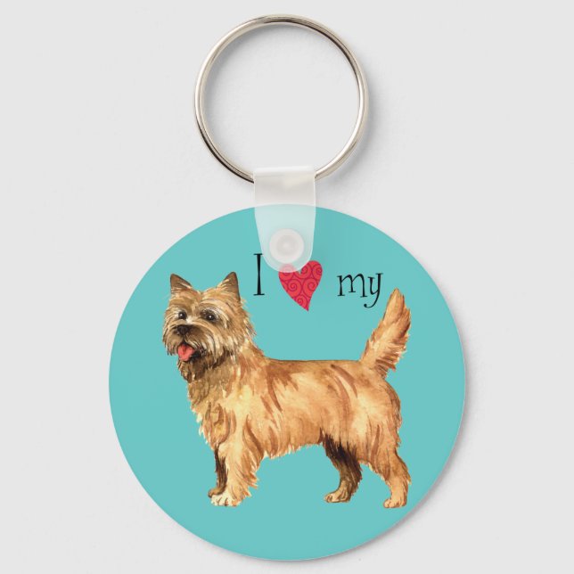 Llavero Amo a mi Cairn Terrier (Anverso)