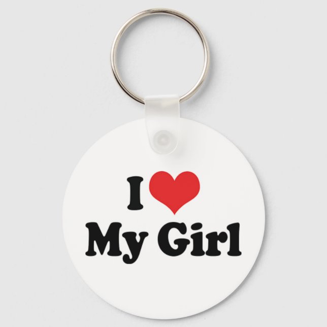 Llavero Amo a mi Chica Keychain (Anverso)