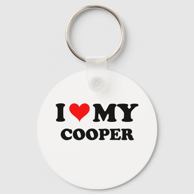 Llavero Amo a mi Cooper (Anverso)