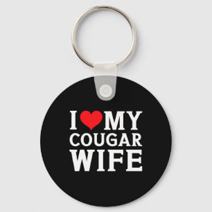 Llavero Amo A Mi Cougar Esposa Corazón Hombres Él Regala D