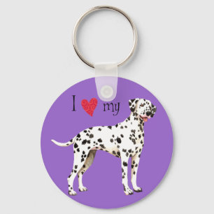 Llavero Amo a mi Dalmatian