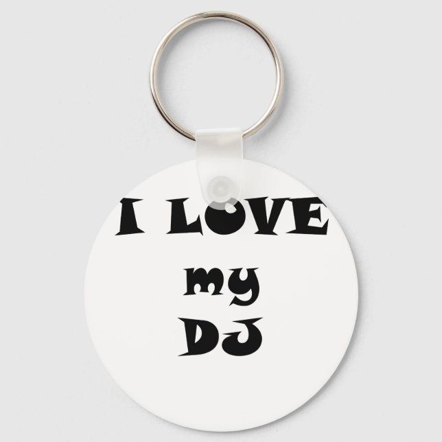 Llavero Amo a mi DJ (Anverso)